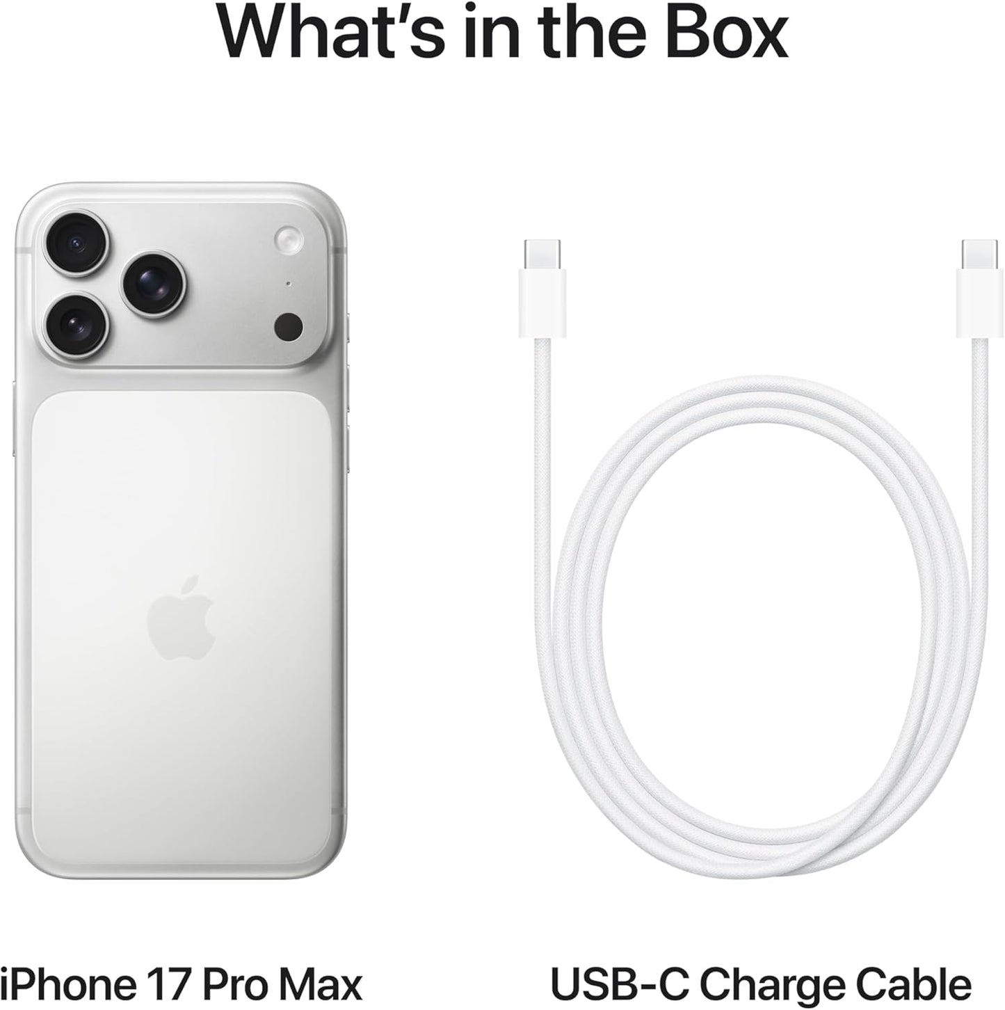 Apple iPhone 17 Pro Max 256 GB: 6.9-inch Display with ProMotion, A19 Pro Chip, Best Battery Life in Any iPhone Ever, Pro Fusion Camera System, Center Stage Front Camera; Silver